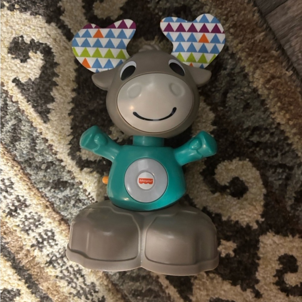 Fisher-Price Gray and Blue Learning Toy with Friendly Design